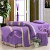 MIPOPS 4-Piece Microfiber Massage Table Sheet Set, Includes Flat Sheet, Fitted Sheet and Fitted Face Rest Cover(A,180x60cm(71x24inch)) view 1