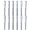 Styling Gear 12-Piece Hair Comb Set  Barber, Beard & Mustache Combs, Pocket Styling, Made in USA (Gray) view 1