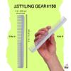 Styling Gear 12-Piece Hair Comb Set  Barber, Beard & Mustache Combs, Pocket Styling, Made in USA (Gray) view 2