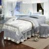 MIPOPS Microfiber Massage Table Sheet Set, Premium Facial Bed Cover, Beauty Salon Massage Table Skirt Set Bedspreads Bed Skirt Sheet(Gray,190x80cm(75x31inch)) view 1