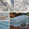 MIPOPS 4-Piece Microfiber Massage Table Sheet Set, Beauty Massage Bedspread Beauty Bedspread, Salon Bed Bedspread with Face Rest Hole(K,180x60cm(71x24inch)) view 2