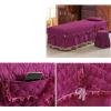 MIPOPS 4-Piece Microfiber Massage Table Sheet Set, Includes Flat Sheet, Fitted Sheet and Fitted Face Rest Cover(Purple,190x70cm(75x28inch)) view 2