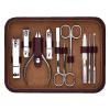 BONAD Toenail Clippers Adult Fingernail Clippers,Household Manicure Set Tweezers and Nail Clipper Set 10 in 1 Stainless Steel Pedicure Care Grooming Kit with Portable Travel Case Nail Clipper Set view 1