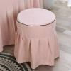 MIPOPS 4-Piece Massage Table Fitted Sheets, Soft Cotton Facial Bed Cover, Includes Flat and Fitted Sheets with Face Cradle Cover(Beige,185x70cm(73x28inch)) view 4