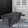 2 Pk of Velvet Stretchy Massage Bed Table Sheet Cover for Lash Bed or Massage Table with Pocket and Cut-Out for Leg RooM (Dark Gray Velvet) view 2