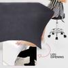 2 Pk of Velvet Stretchy Massage Bed Table Sheet Cover for Lash Bed or Massage Table with Pocket and Cut-Out for Leg RooM (Dark Gray Velvet) view 3