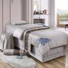 MIPOPS Massage Table Sheet Set, 4-Piece Salon Bed Cover Spa Massage Table Skirt Includes Pad and Face Rest Cover for Body Fumigation Physiotherapy(D,190x80cm(75x31inch)) view 1