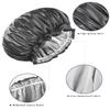 Aquior Shower Caps, Reusable Shower Cap for Women, Double Layer Waterproof Hair Cap, Large Size for All Hair Lengths,for Girls Spa Home Salon Use (Black) view 3