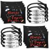 Henoyso 16 Pcs Nurse Appreciation Gifts 2025 Set Including 8 Makeup Cosmetic Bag with 8 Bracelets, Nurse Week Gifts for Women Graduation Nursing Day(Fresh Style) view 1