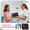 Henoyso 16 Pcs Nurse Appreciation Gifts 2025 Set Including 8 Makeup Cosmetic Bag with 8 Bracelets, Nurse Week Gifts for Women Graduation Nursing Day(Fresh Style) view 3