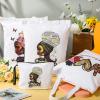 Roowest 8 Pcs African American Gifts for Women Bulk God Say You Are Tote Bags Inspirational Makeup Bags with Zipper(Classic Style) view 4