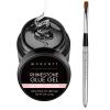 Makartt Nail Rhinestone Glue Gel with Brush Pen Set, 15ml Clear Nail Gem Glue Gel Bundle with Makartt Nail Art Brushes? Liner for Nails, 5pcs, 7/9/11/15/25mm, Easy Hold view 2