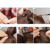 18-inch Synthetic Short Bounce Wraparound Ponytail Extension with Clip-In Resistant Hair, Suitable for Women (White 1) view 3