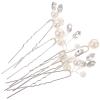 FRCOLOR 6pcs Bridal Wedding Hair Accessories Rhinestone and Hair for Brides and Bridesmaids view 1