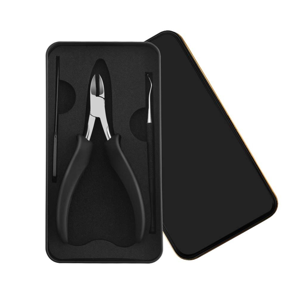 BONAD Toenail Clippers Manicure Set Stainless Steel Nail Clipper Set Pedicure Set Fingernails Toenails Clippers Sharp Nail Cutter Pedicure Nail Scissor Nail Clipper Set (Color : 3pcs)