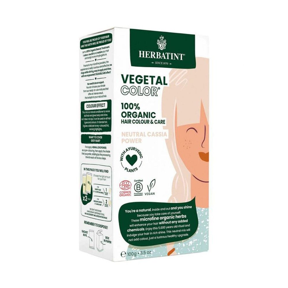 Herbatint Organic Neutral Cassia Power Vegetal Colour 3.53 oz