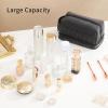 bagINBAG QIANPA Makeup Bag, Large Double Layer Waterproof Travel Bag with Handle and Brush Compartment for Women (Black) view 4
