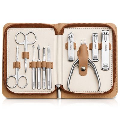 BONAD Toenail Clippers 10PCS Nail Clippers Ingrown Nail Nippers Kits with Professional Pedicure Pliers Correction Tool Manicure Set Carbon Steel Nail Clipper Set