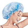 Aquior Shower Caps, Reusable Shower Cap for Women, Double Layer Waterproof Hair Cap, Large Size for All Hair Lengths,for Girls Spa Home Salon Use (Pink Cloud) view 1