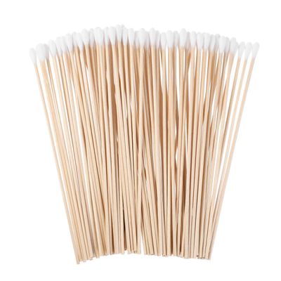 COHEALI Cotton Swabs for Makeup and Ear Cleaning 100pcs Long Wood Handle Soft Round for Face
