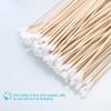 COHEALI Cotton Swabs for Makeup and Ear Cleaning 100pcs Long Wood Handle Soft Round for Face view 4