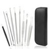Blackhead Remover Tool, Pimple Popper Tool Kit, Blackhead Extractor tool for Face, Extractor Tool for Comedone Zit Acne Whitehead Blemish, Stainless Steel Extraction tools view 1