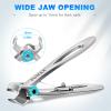 Toenail Clippers for Seniors Thick Toenails, Heavy Duty Nail Clippers for Men with Wide Jaw Opening, Large Toe Nail Clippers for Thick Nails with Long Handle, Sharp Nail Cutter Gifts for Men Women view 2
