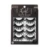 KISS Matte Black, False Eyelashes, 'Matte Cheviot', 18mm-20mm, Includes 4 Pairs Of Lashes, Easy to Apply, Reusable Lash Clusters view 1