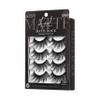 KISS Matte Black, False Eyelashes, 'Matte Cheviot', 18mm-20mm, Includes 4 Pairs Of Lashes, Easy to Apply, Reusable Lash Clusters view 3