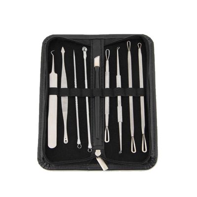 Blackhead Remover Pimple Popper Tool Kit - (9 Piece Kit) - Professional Stainless Pimples Comedone Extractor Removal Tool