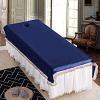 Beauty Bed Cover with Face Hole Anti-Slip Massage Table Pads Pure Color Spa Treatment Massage Sheet Set Fitted Massage view 1