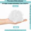 Chengu 80 Pcs Loofah Bulk Sponge Bath Sponges for Shower Bath, Travel, Baby, Women, Men, 20g (White) view 2