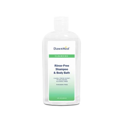 Dukal DawnMist Rinse Free Shampoo and Body Bath 8 oz (Box of 12)