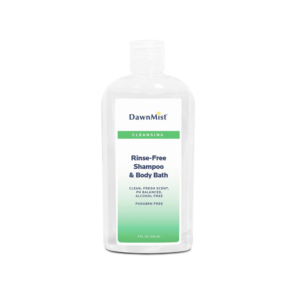 Dukal DawnMist Rinse Free Shampoo and Body Bath 8 oz (Box of 12)