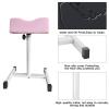 CHAOEEMY Pedicure Foot Rest,Adjustable Height Pedicure Stool,Pedicure Stand for Home Salon,Tattoo,Nail Tech(Pink) view 3