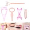 5 in 1 Eyelash Application Tool Kit,Eyelash Applicator Tool, Eyelash Curlers, Eyelash Comb, Makeup Eyelash Tool, Eyeliner Mascara Shield, Eyelash Separator Tool, Lash Curler view 1
