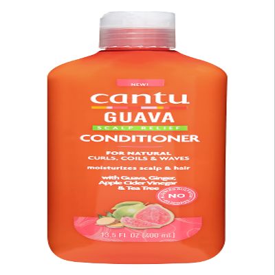 Cantu Guava Scalp Relief Conditioner, for Natural Curls, Coils & Waves, 13.5 fl oz (400 ml)