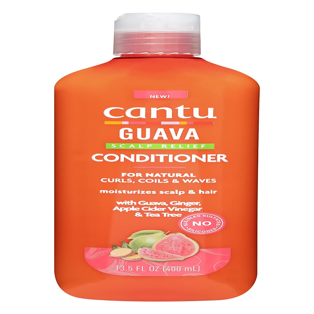 Cantu Guava Scalp Relief Conditioner, for Natural Curls, Coils & Waves, 13.5 fl oz (400 ml)