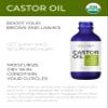 velona USDA Certified Organic Castor Oil - 2 fl oz | Stimulate Growth Eyelashes, Eyebrows, Hair | Cold pressed, Natural Oil, USP Grade | Hexane Free, Lash Boost Serum, Caster | Starter Kit view 2