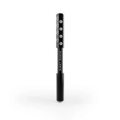 Nurse Jamie UpLift Facial Massaging Beauty Roller Black- Facial Massager with 24 Stones for Sculpting, Firming & Reducing Puffiness