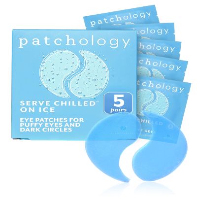 Patchology Iced Cooling Under Eye Patches for Puffy Eyes, Dark Circles & Wrinkles, Undereye Gel Patches with Peptides, Cloudberry Oil & Bakuchiol, Teen Christmas Gifts & Stocking Stuffers (5 Pairs)