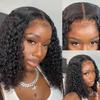 13x6 Curly Bob Wig Human Hair Deep Curly Wave Lace Front Wig for Black Women Brazilian Curly Bob Lace Frontal Wig Pre Plucked with Baby Hair Natural Hairline 180% Density view 1