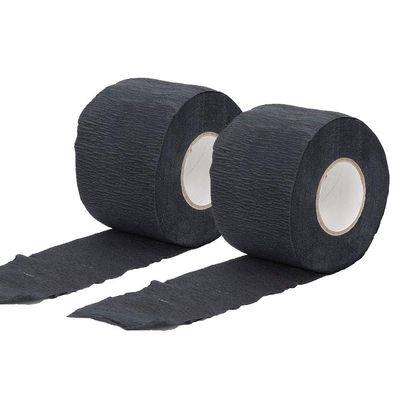 Black Barber Neck Strip, 2 Rolls Disposable Neck Paper Flexible Hair Edge Paper Barber Accessories Barbershop Salon Supplies
