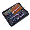 YUYTE Professional Hair Cutting Shears Set, Barber hair Cutting Scissors Thinning Shears Sharp Blades Hairdresser Haircut Stainless Steel Rainbow Color view 1