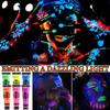 6 Pcs Glow in the Dark Face Body Paint,Blacklight Neon Face & Body Paints,Easily Cleanable Paint Set Neon Makeup Glow in the Dark Party Supplies view 2