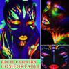 6 Pcs Glow in the Dark Face Body Paint,Blacklight Neon Face & Body Paints,Easily Cleanable Paint Set Neon Makeup Glow in the Dark Party Supplies view 4