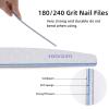 25 Pieces 180/240 Grit Nail Files for Natural Nails, Fingernail Files Double Sided Emery Boards for Nails view 4