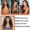 13x6 Lace Front Wigs Human Hair Pre Plucked Body Wave 13x6 1B/30 Ombre Transparent Lace Frontal Wigs With Baby Hairs Glueless Wigs Brown Highlight Balayage Wigs Human Hair Wigs For Women 24 Inch view 4