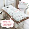 3cm Thickness Trapezoidal Lash Bed Topper Facial Massage Table Bed Cover Mattress Pad with Hole Memory Foam Mattress Topper for Spa Bed Non-Slip Massage Table Sheet,Fruit,60x180cm view 3