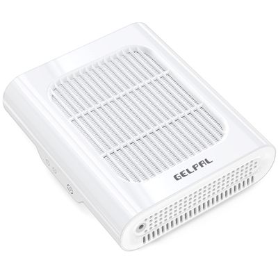 Gelpal Professional Nail Dust Collector, Adjustable Nail Dust Collector for Acrylic Nails , Electric Nail Vacuum Fan, Low Noise, Dust Collector for Nail Polishing &Salon.White.